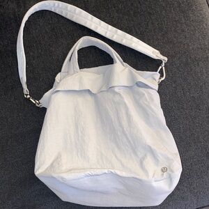 Grey lululemon duffel bag